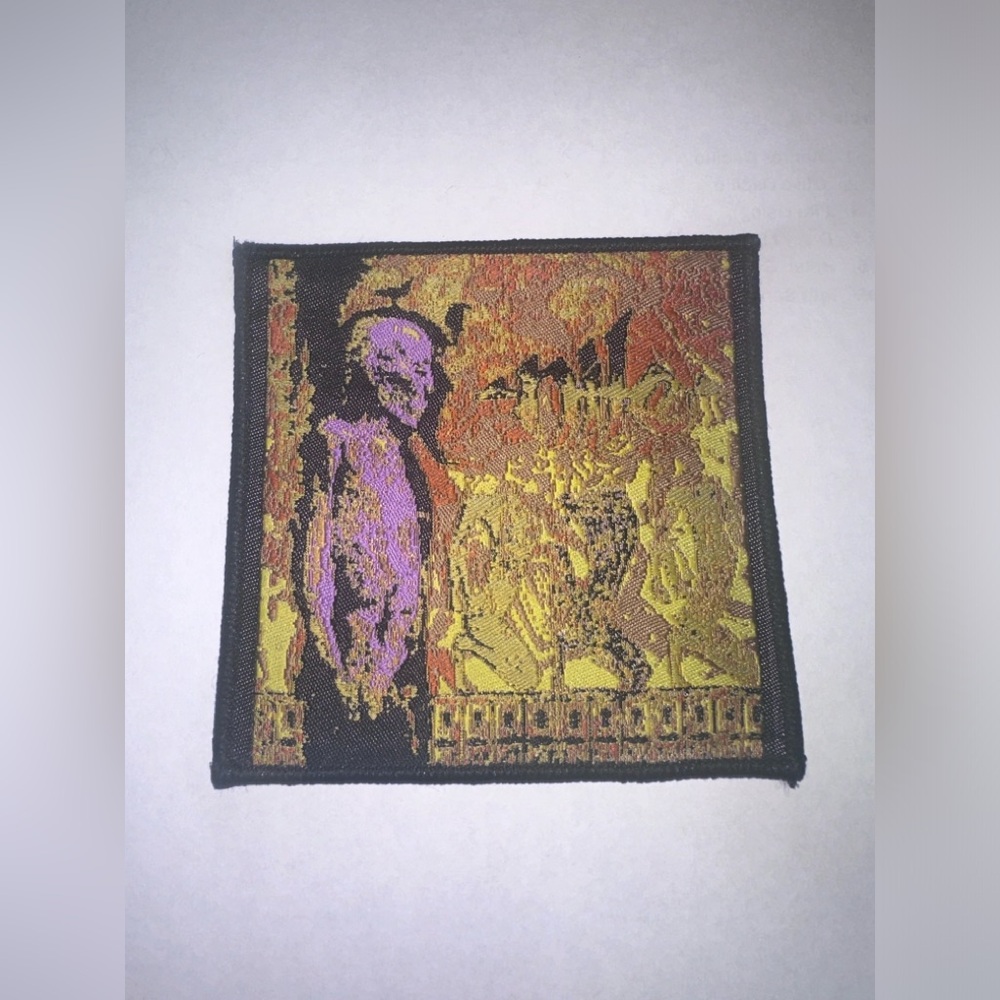 NILE, BLACK BORDER, SEW ON WOVEN PATCH